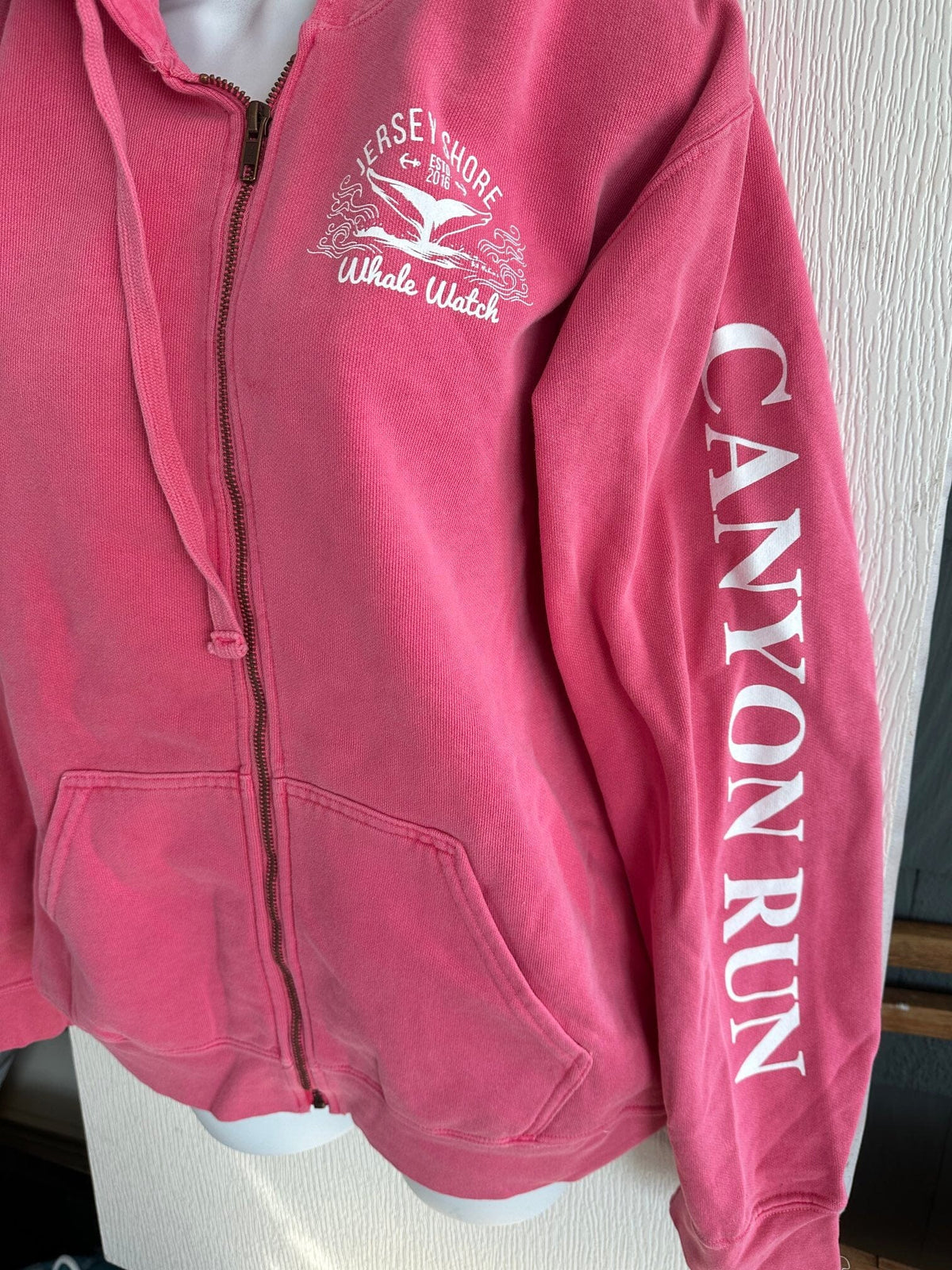 Canyon Run Sweatshirts Jersey Shore Whale Watch Bill McKim Photography -Jersey Shore whale watch tours Small Dust Rose Hoodie