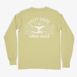 Jersey Shore Whale Watch Tshirt Amazing Quality Preshrunk Bill McKim Photography 3xl Butter yellow long sleeeve 