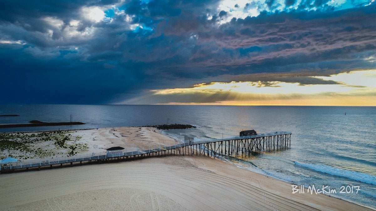 Belmar Fishing Club Pier at Sunrise print #627
