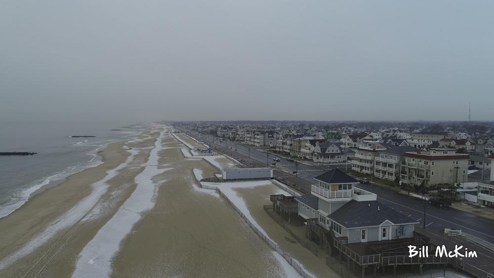 Brief snow on beach trace amounts Friday!