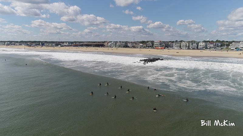 Great day at the beach for surfing!