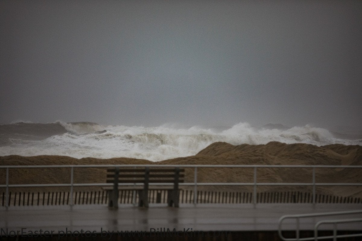 High Tide Belmar photos Noreaster