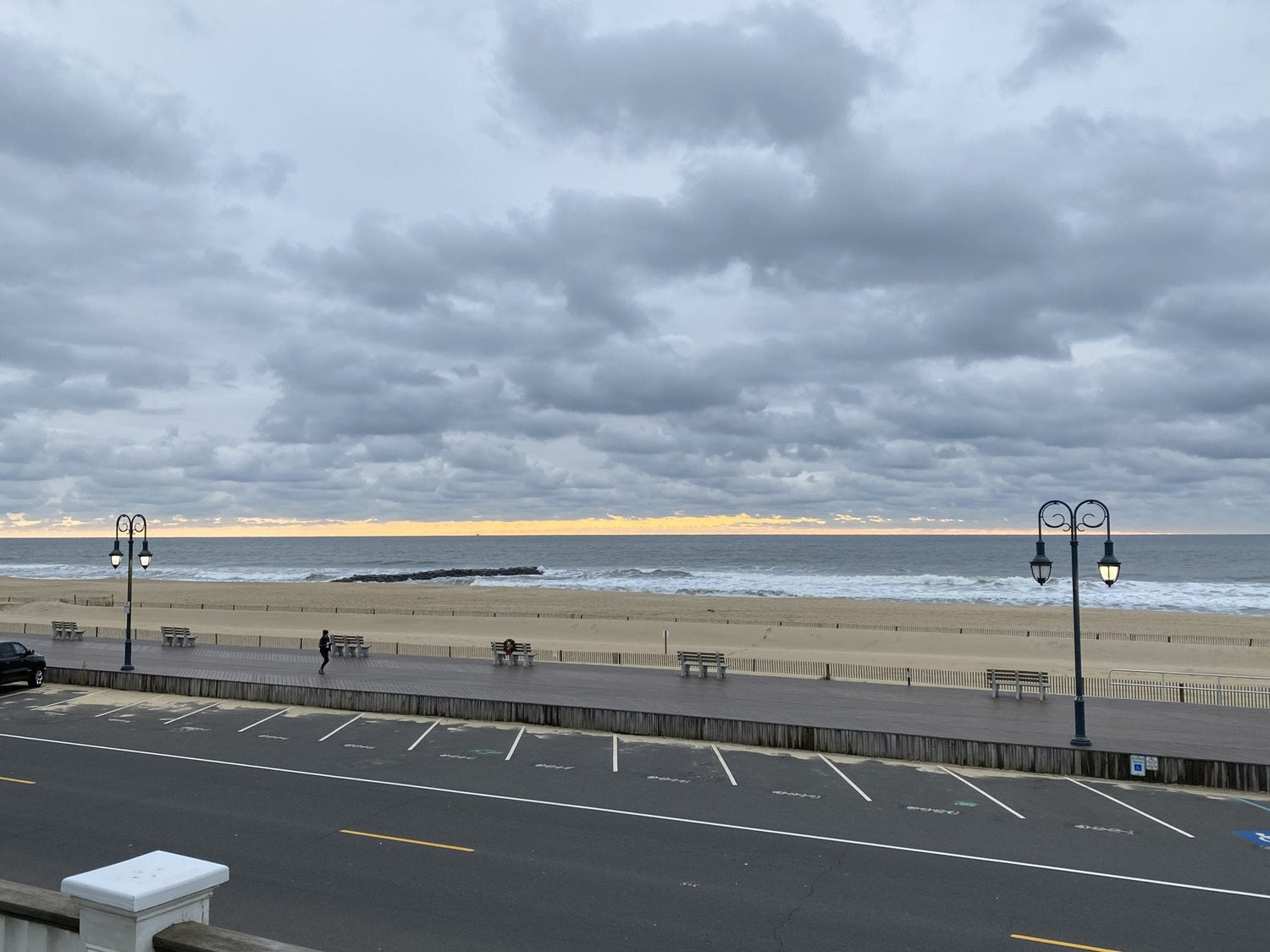 Jan. 5th 2021 photo of the day  7:45am Belmar Boardwalk