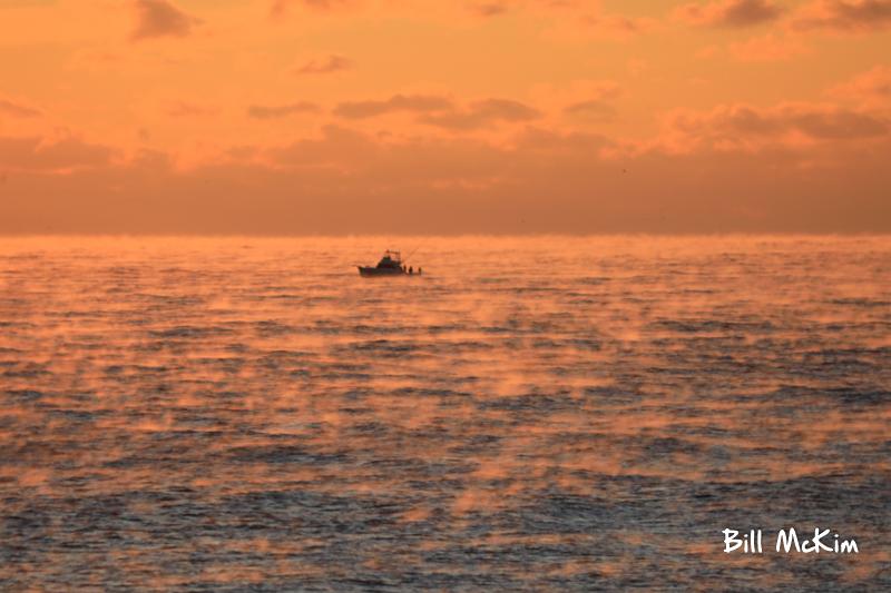 November Sea Smoke Atlantic Ocean New Jersey  Fishing