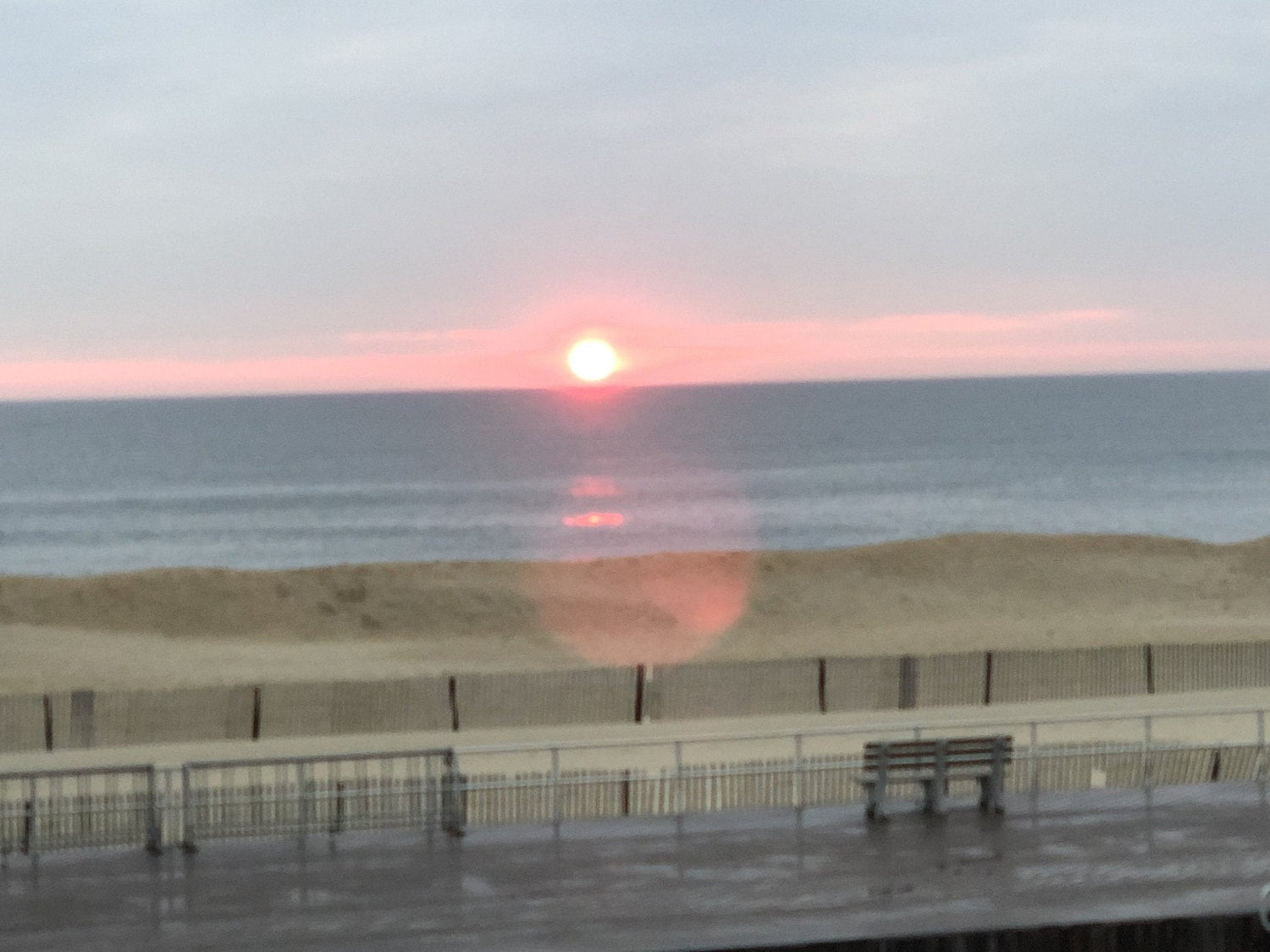 The sun makes a brief brilliant appearance Sunday morning