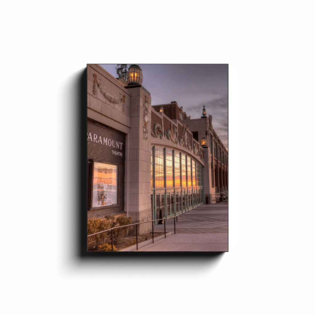 Asbury Park Paramount Theater Sunrise artwork Bill McKim Photography -Jersey Shore whale watch tours 