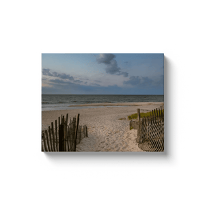 Beach Entrance Canvas Gallery Wrap Bill McKim Photography -Jersey Shore whale watch tours Image Wrap 1.25 inch 16x20 inch