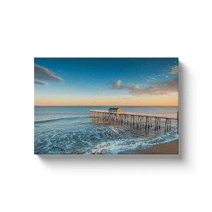 Belmar Fishing Pier 2017 Canvas Gallery Wrap Bill McKim Photography -Jersey Shore whale watch tours Image Wrap 1.25 inch 12x18 inch