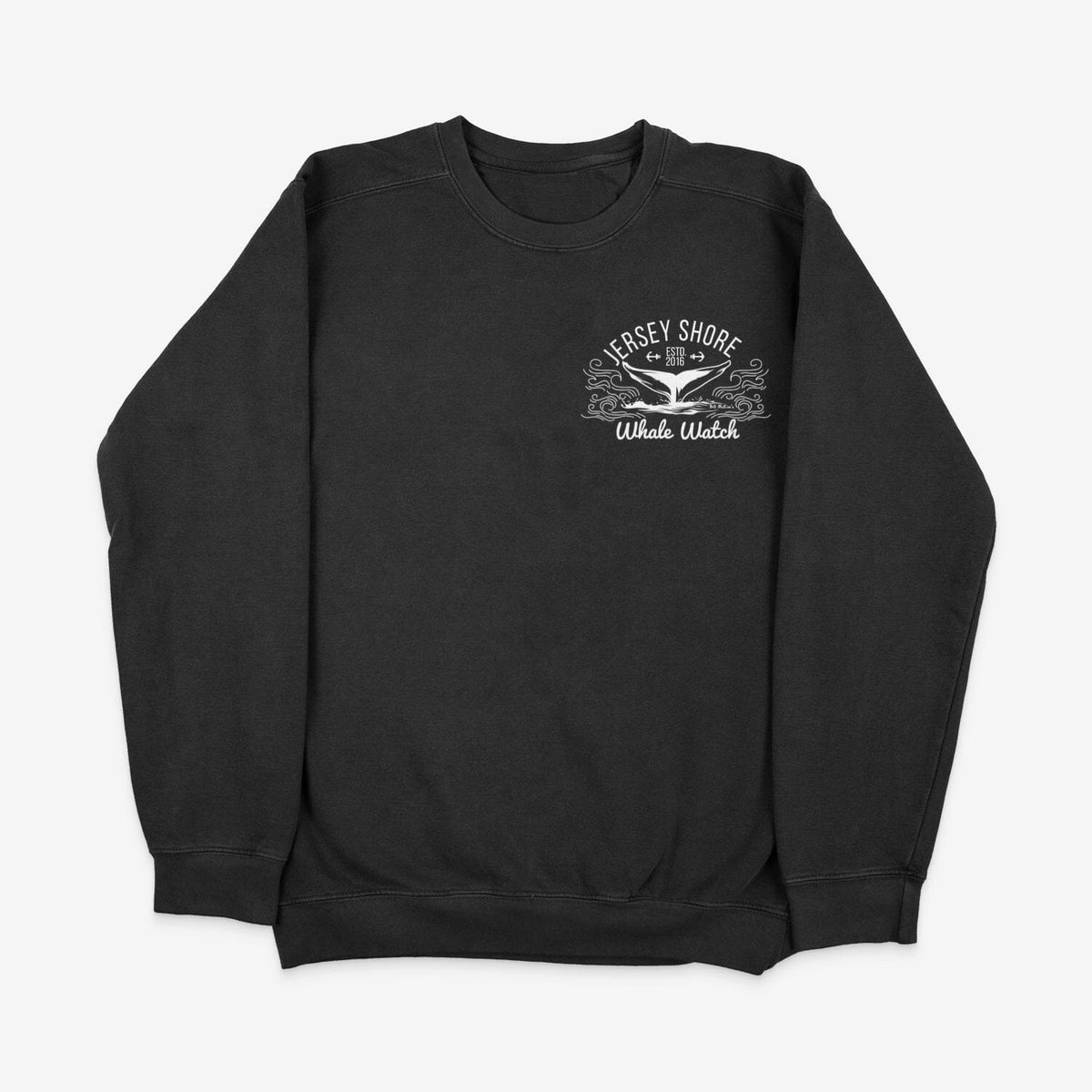 Crewneck Sweatshirts Bill McKim Photography -Jersey Shore whale watch tours 