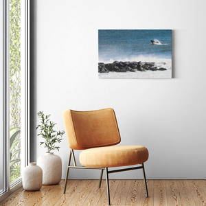 Jersey shore Whales Canvas Bill McKim Photography -Jersey Shore whale watch tours Image Wrap 1.25 inch 20x30 inch