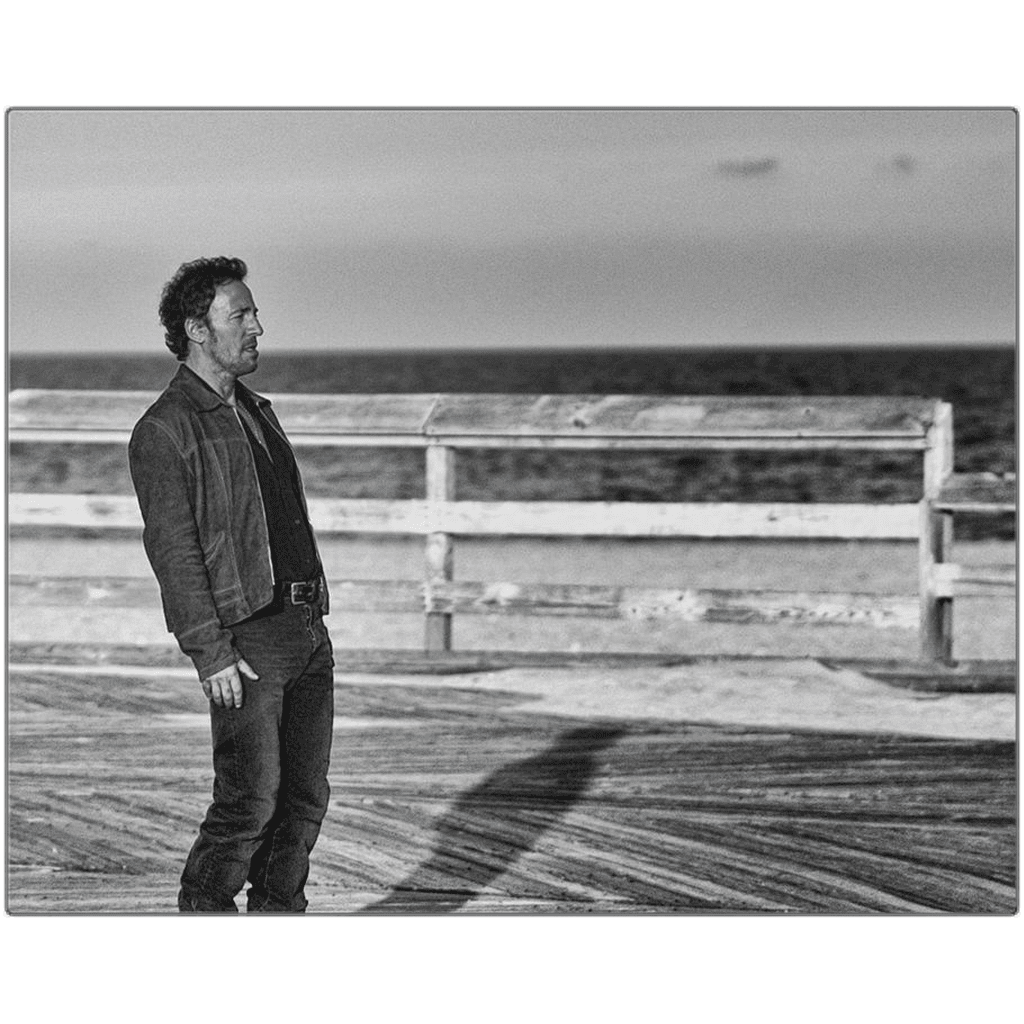 Metal Print Bruce Springsteen Lonesome Day Asbury Park 2002 Bill McKim Photography -Jersey Shore whale watch tours Matte 16x20 inch 