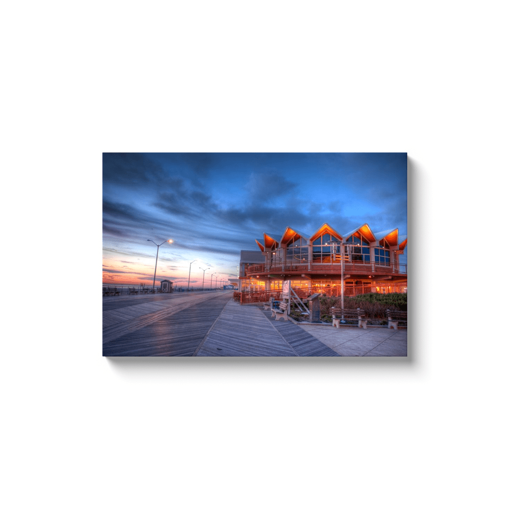 Nocturnal Elegance: Creative Buildings at Night by Bill McKim Bill McKim Photography -Jersey Shore whale watch tours Image Wrap 1.25 inch 20x30 inch