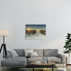 Spring Lake Pier Beach Artwork Print Bill McKim Photography -Jersey Shore whale watch tours 