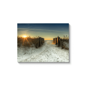 Spring Lake Pier Beach Artwork Print Bill McKim Photography -Jersey Shore whale watch tours Image Wrap 1.25 inch 30x40 inch