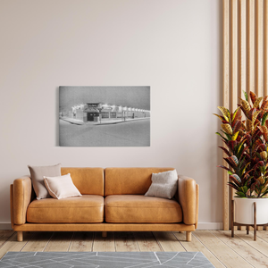 Stone Pony Asbury Park Snow Covered Artwork print Bill McKim Photography -Jersey Shore whale watch tours Image Wrap 1.25 inch 32x48 inch