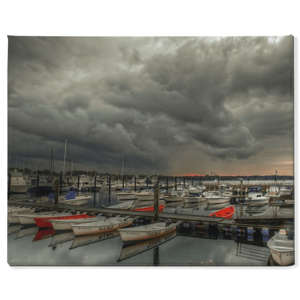 Storm blows into Belmar Marina Bill McKim Photography -Jersey Shore whale watch tours 