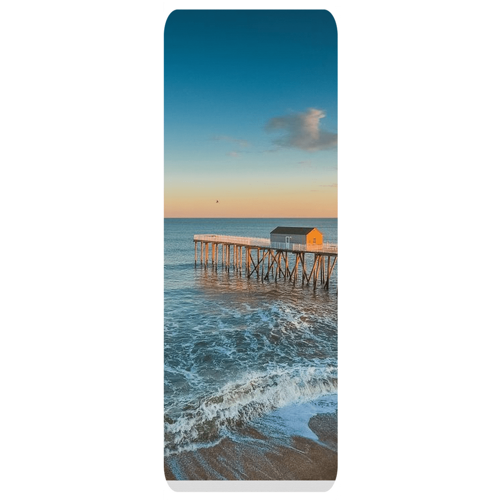 Yoga Mats Bill McKim Photography -Jersey Shore whale watch tours 68x24 inch 