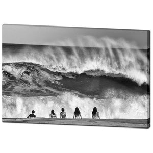 Beach Kids Big Wave Belmar Premium Canvas Gallery Wrap CG Pro Prints 