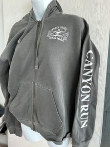 Canyon Run Sweatshirts Jersey Shore Whale Watch Bill McKim Photography -Jersey Shore whale watch tours Small Pepper Grey Zip Hoodie 