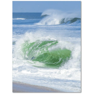 Emerald Wave 12 x 16 Canvas Gallery Wrap Premium Canvas Gallery Wrap CG Pro Prints 