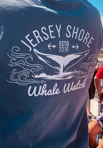 Est. 2016 Design Jersey Shore Whale Watch Heavyweight Sweatshirt printed both sides Bill McKim Photography 