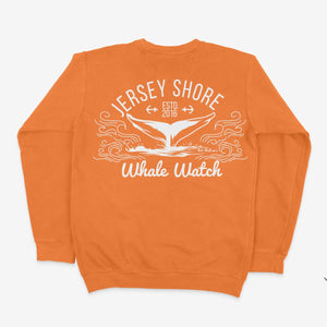 Est. 2016 Design Jersey Shore Whale Watch Heavyweight Sweatshirt printed both sides Bill McKim Photography 