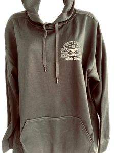 Hooded Sweatshirt Black Bill McKim Photography -Jersey Shore whale watch tours 