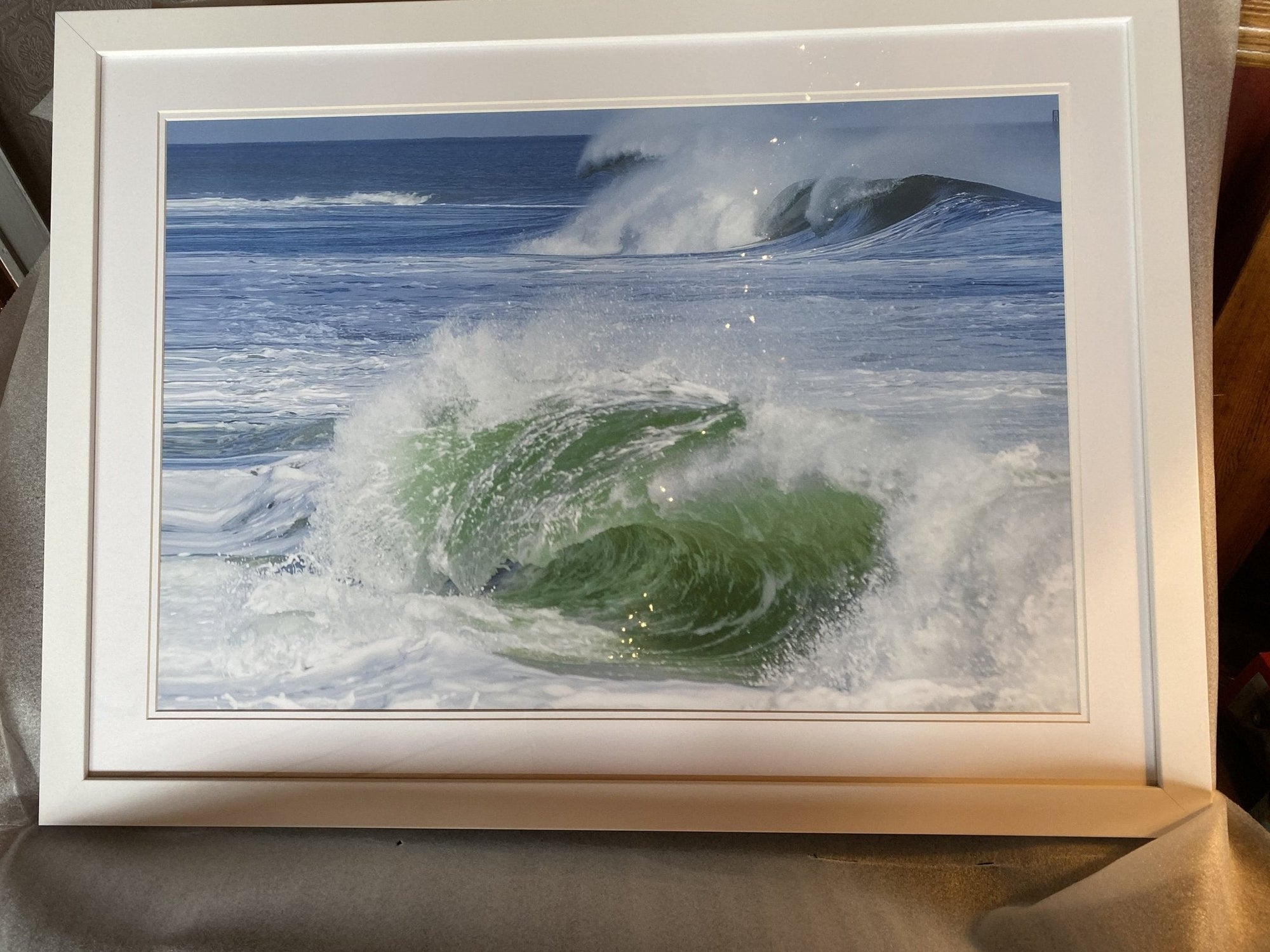 In Stock Emerald Wave 38 x 28 or 22 x 19 Bill McKim Photography -Jersey Shore whale watch tours 