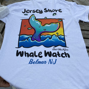 Jersey Shore Whale Watch T-shirt 2020 Bill McKim Photography Large white 
