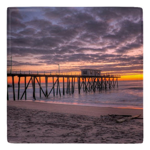 Metal Magnets Belmar Fishing Pier Series Bill McKim Photography 2x2 inch, 4 Pack 