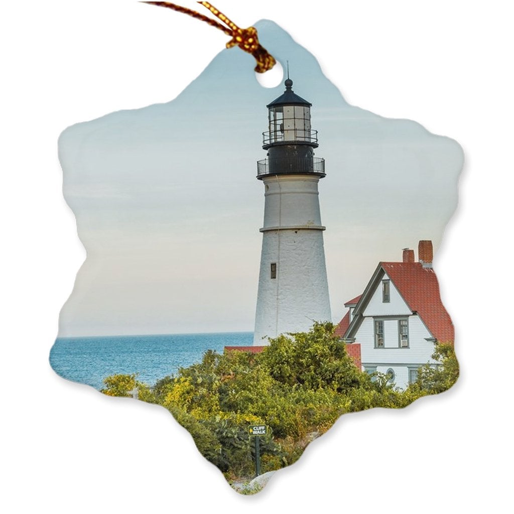 Porcelain Ornaments Maine Double Sided Bill McKim Photography -Jersey Shore whale watch tours 