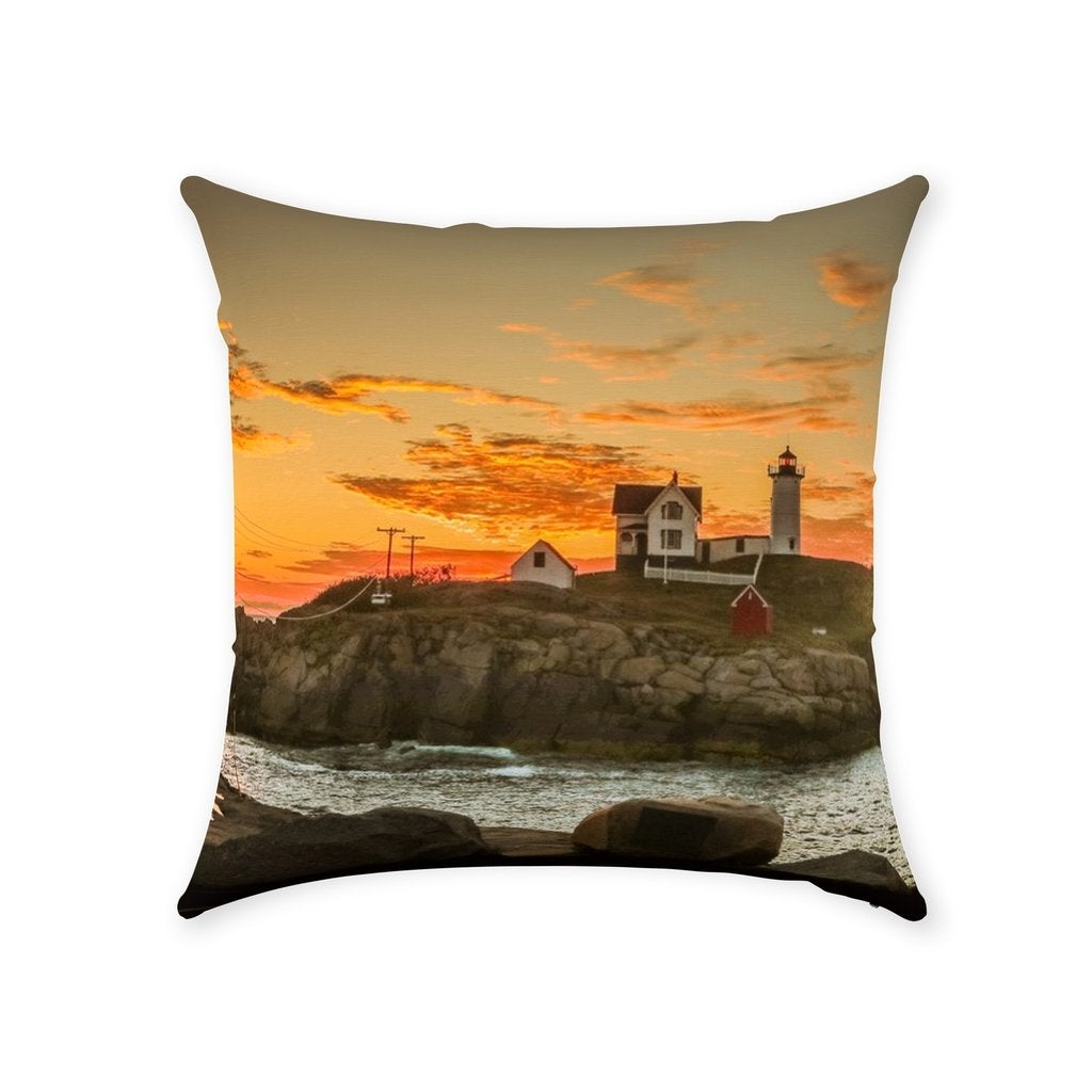 Throw Pillows Bill McKim Photography -Jersey Shore whale watch tours With Zipper Cotton Twill 16x16 inch