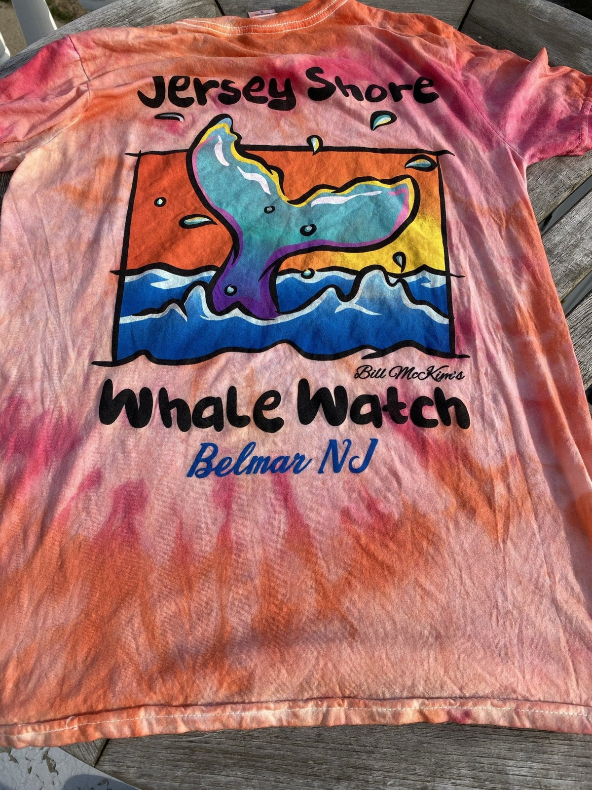 Unique Tie Dye Jersey Shore Whale Watch T-shirt 2021 Bill McKim Photography 