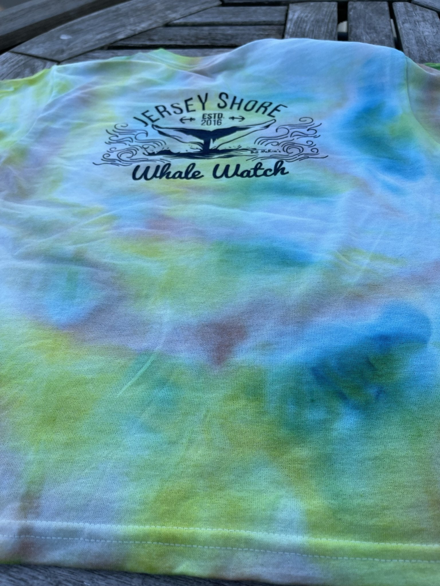 Unique Tie Dye Jersey Shore Whale Watch T-shirt 2021 Bill McKim Photography 
