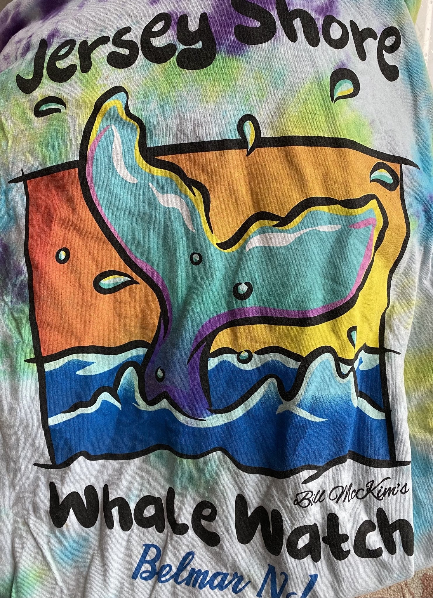 Unique Tie Dye Jersey Shore Whale Watch T-shirt 2021 Bill McKim Photography 
